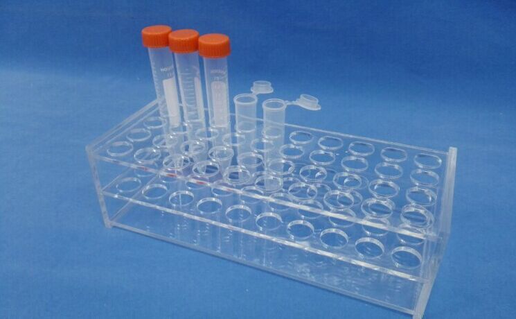10ml/15ml 40孔有机玻璃 离心管架 亚克力 试管架 4X10 孔径17mm